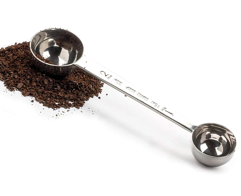 1 шт. двойной конец из нержавеющей стали ложка для кофе чай мерная ложечка для кофе 15 мл 30 мл металлический порошок жидкая мерная ложка инструменты для кофе