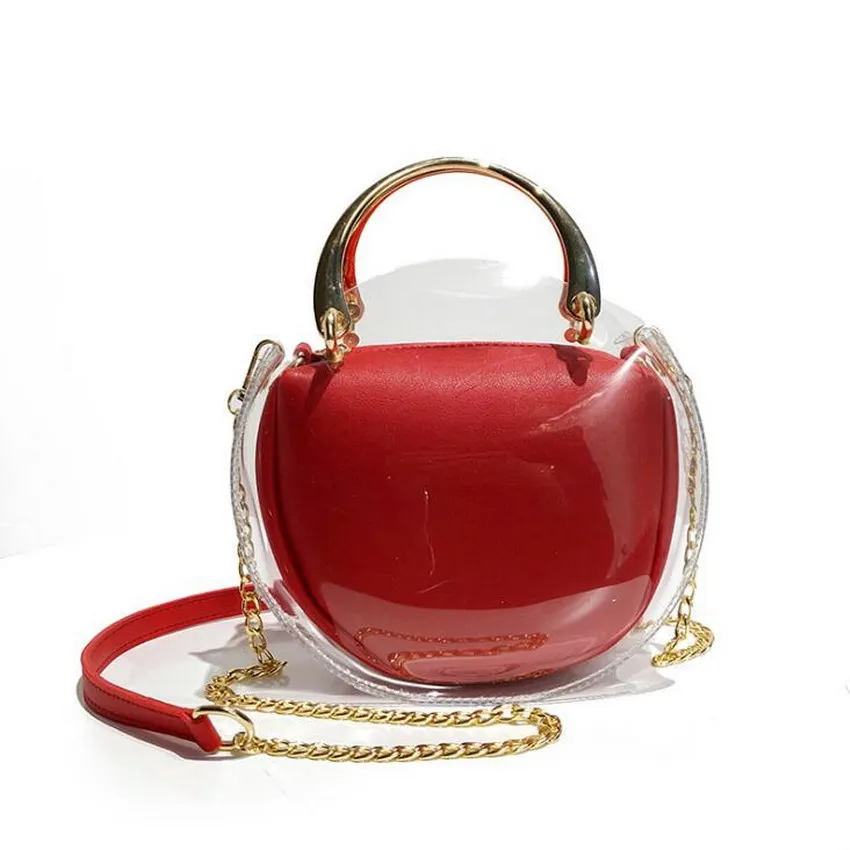 LIXUN-2PCs-Composite-Bags-Summer-Transparent-Beach-Bags-Women-PVC-Ring-Circular-Handbags-Purse-Ladies-Casual