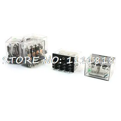 

5pcs Green LED Indicator Light DC 24V Power Relay 4PDT 4NO 4NC HH64P
