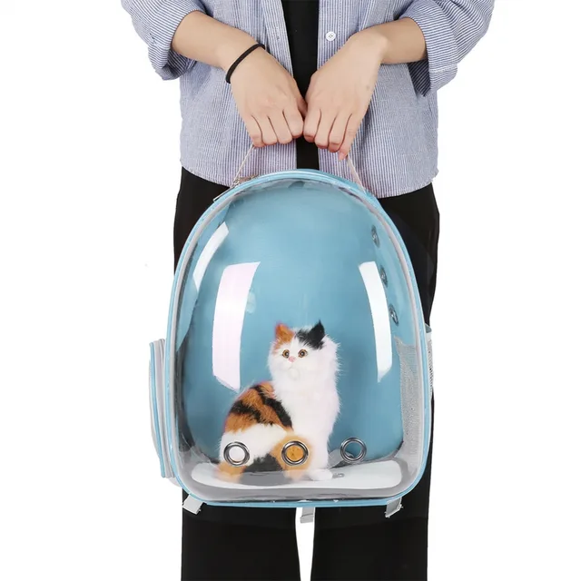 Beautiful Breathable Portable Pet Carrier Bag Outdoor Travel puppy cat bag Transparent Space Pet Backpack Capsule 2