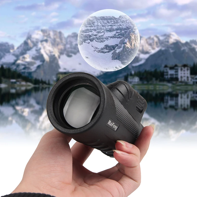 Монокулярный телескоп 10X42 с функцией ночного видения HD призма Spyglass ручкой и