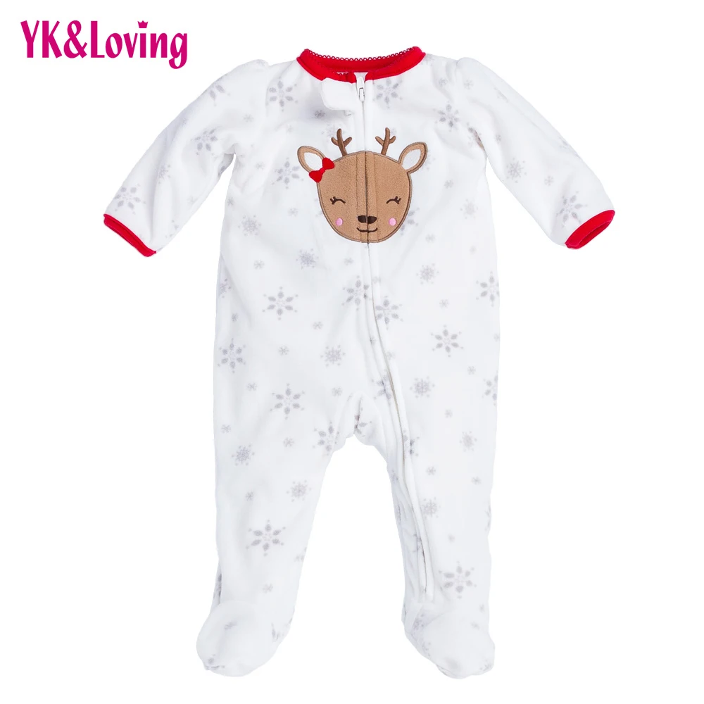 

Newborn Thicken Warm Romper Boy/Girl Christmas Deer Long Sleeve Overalls Baby Autumn/Winter Jumpsuit One-pieces Infantil Clothes