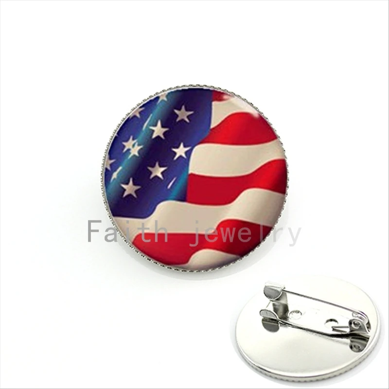 

Independence Day gift bijoux brooch pins jewelry American flag Stars and Stripes USA flag forth of July pins for men,women KC516