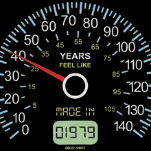 Спидометр 40Th День рождения Футболка 40 лет Сделано в 1979 смешной подарок Шутка новейшая мода мужчины стиль Топ рубашка