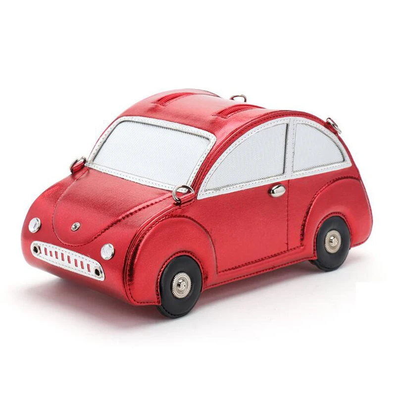 

2018 Hot Cool Novelty Beetle Car Shaped Handbag Women Leather Shoulder Messenger Crossbody Bag Travel Shopping Tote bolsa mujer