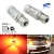 ANGRONG 2x SAMSUNG LED Chip 581 Ambra Indicatore Lampadine Per Auto Offset Spilli 12 v 15 w BAU15S PY21W Lampade