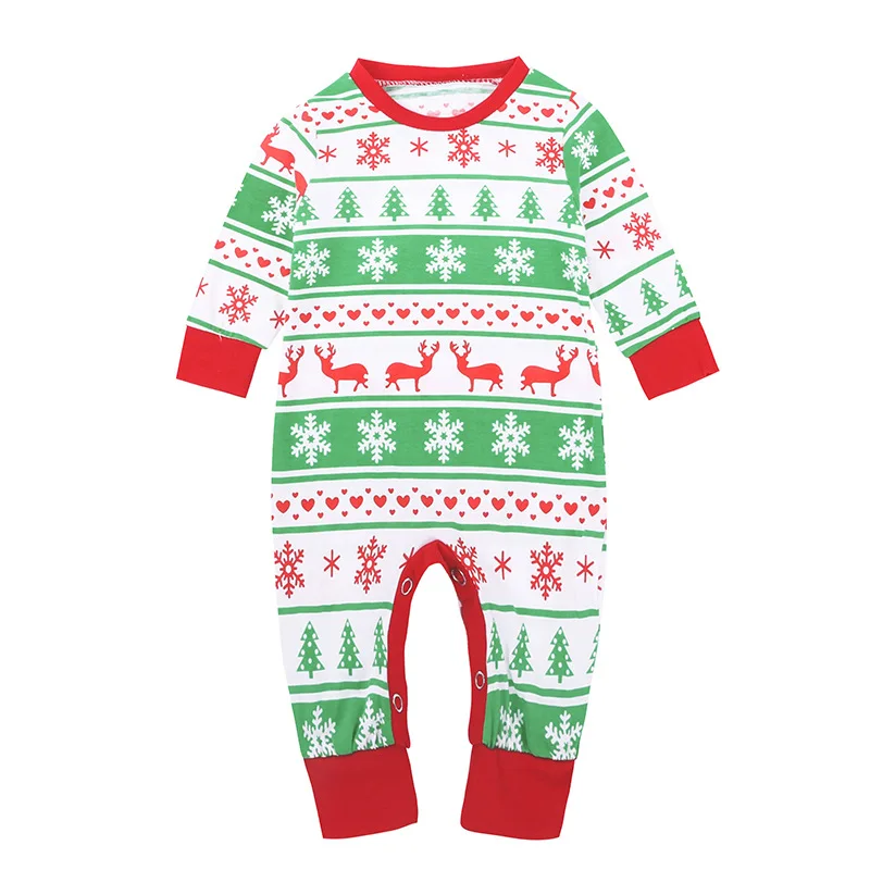 Красные рождественские костюмы; одежда для маленьких девочек; Рождественский комбинезон с оленем для новорожденных; Пижама; комбинезон с оленем и снежинками; топ из хлопка