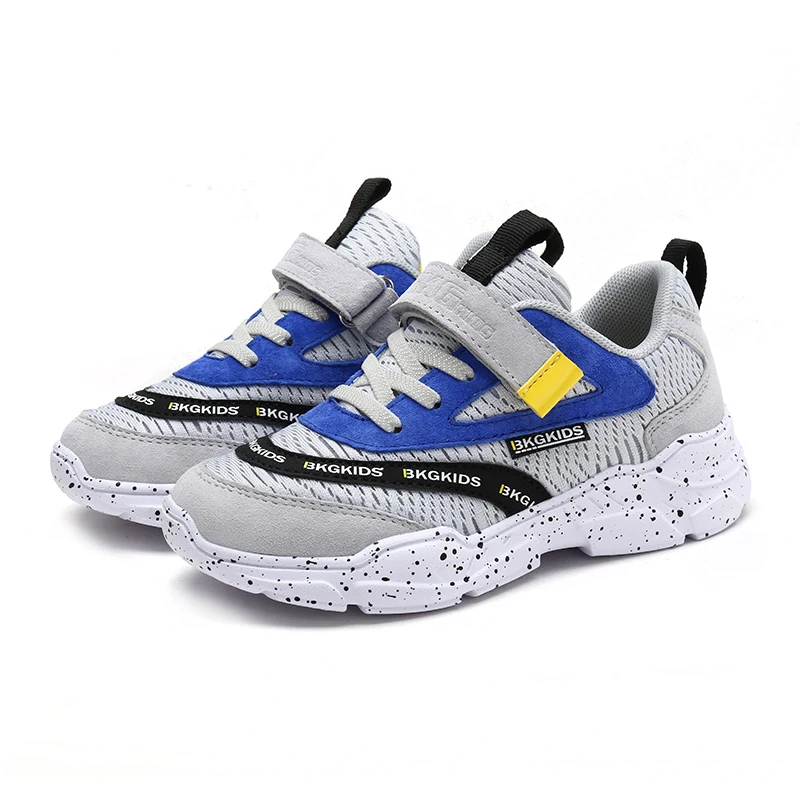ضوء عارضة الأطفال الأزياء والأحذية تنفس تحلق النسيج الاطفال أحذية لينة عدم الانزلاق ارتداء مقاومة الفتيان رياضية حجم 26 -39