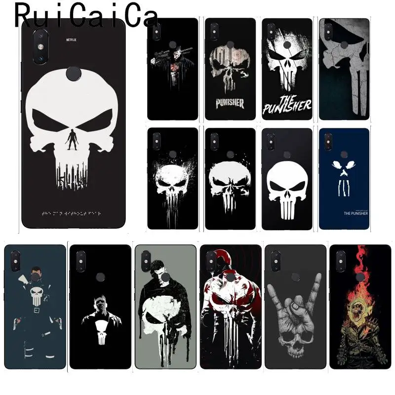Чехол для телефона Ruicaica Marvel Game The Punisher Ghost Rider Xiaomi Mi 6 Mix2 Mix2S Note3 8 8lite Redmi 5 note5 Note4