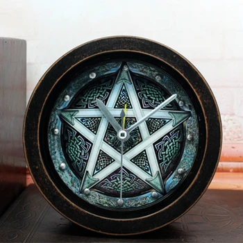 

Electronic Desk Clock Retro European Garden Alarm Mute Clock Simple Lazy Student Bedside pvc 17 New Arrival table clock
