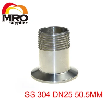 

1" DN25 Sanitary Male Threaded Ferrule Pipe Fitting Tri Clamp Type Stainless Steel SS304 SS003