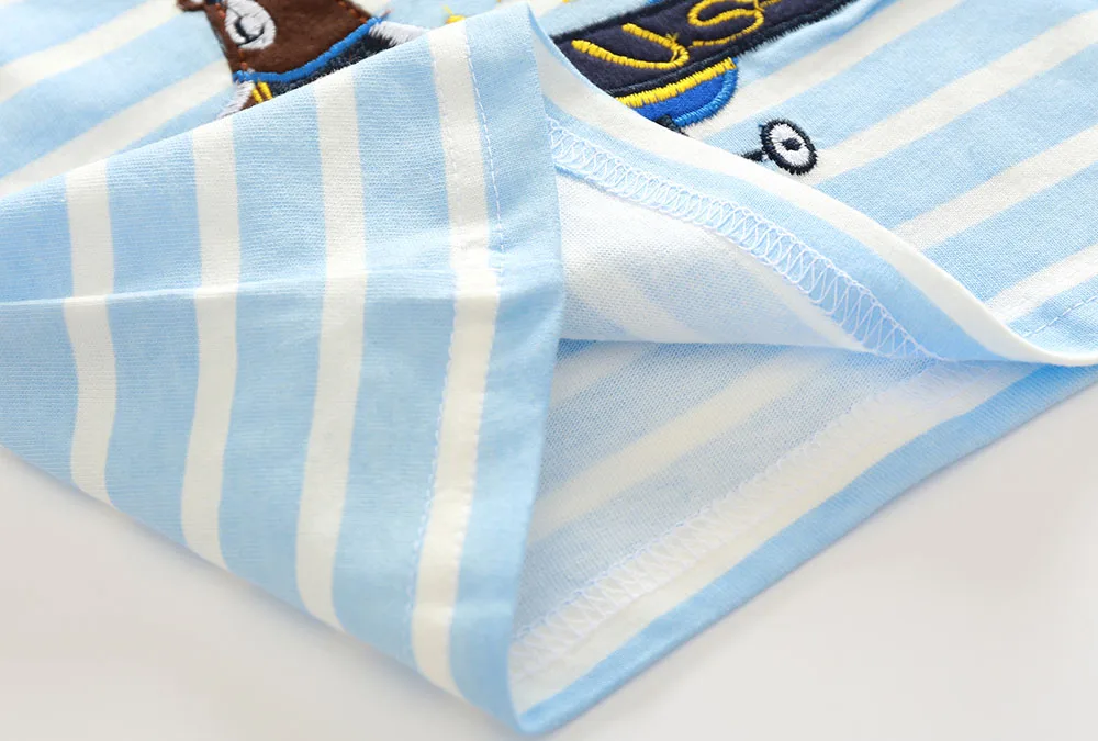 2017 New Brand top quality kids clothing summer boys short sleeve O-neck t shirt Cotton embroidery cartoon striped tee tops HTB1aYb6QFXXXXbKXFXXq6xXFXXXu - 2017 New Brand top quality kids clothing summer boys short sleeve O-neck t shirt Cotton embroidery cartoon striped tee tops