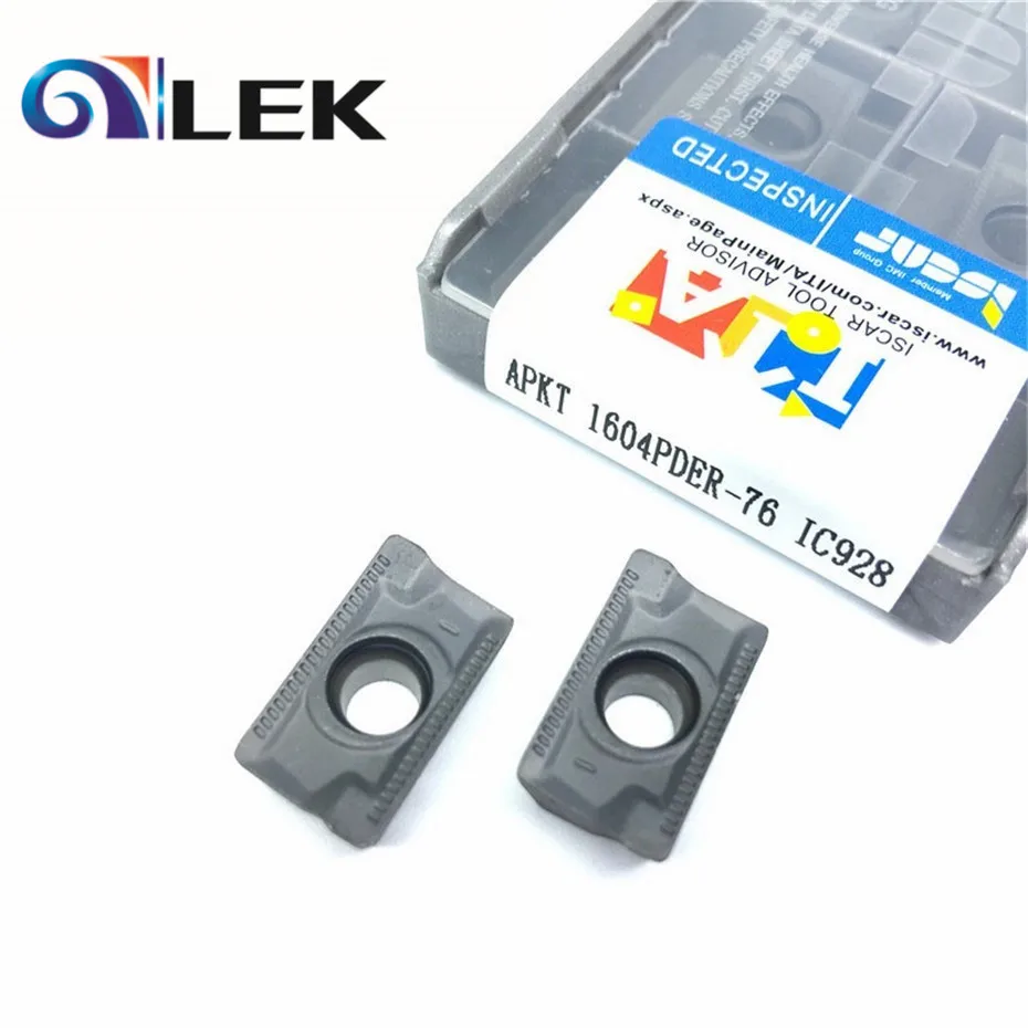 

LEK 10PCS Iscar APKT1604 PDER 76 IC928 External Turning Tools APKT 1604 Carbide insert Lathe cutter Tool