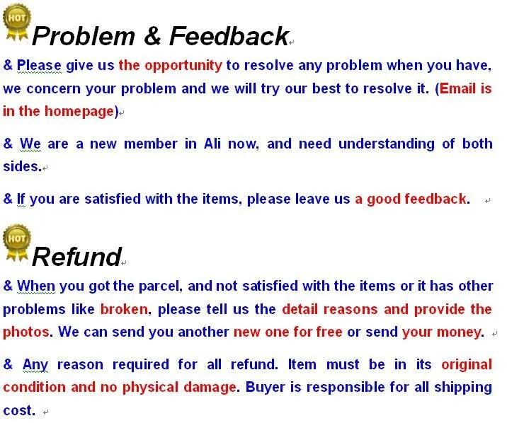 feedback