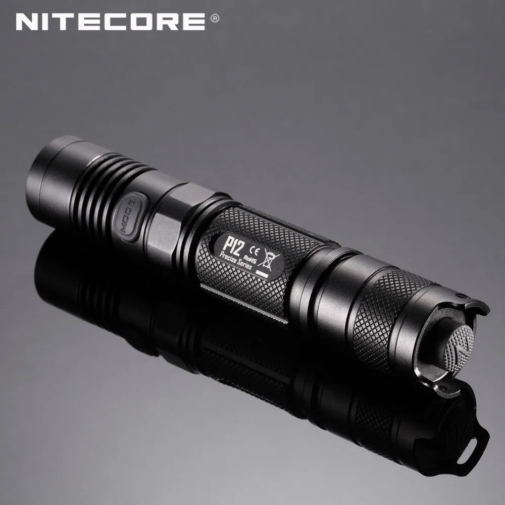 Версия точные серии Nitecore P12 портативный тактический фонарик 1000 люмен CREE XM-L2 U2 светодиодный