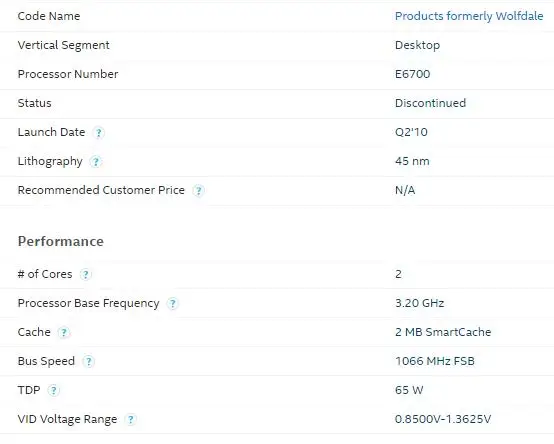 Двухъядерный процессор INTEL CORE 2 E6700 LAG 775 SOCKET 3,2 GHz/65 W/2 M/FSB 1066/настольный процессор