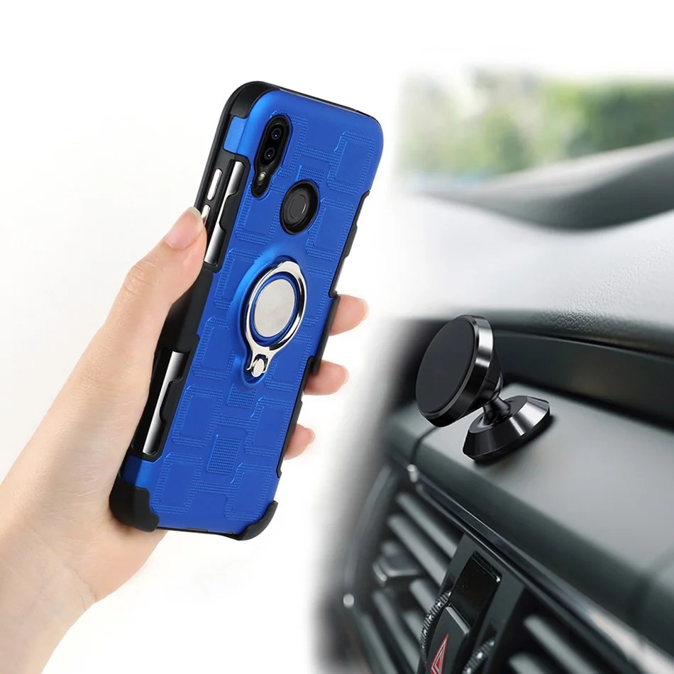 

Armor Stylish Military Look Case for Huawei P9 Lite Mini P20 Lite/Nova 3e Psmart with Heavy-duty 360 Degree Rotating Belt Clip