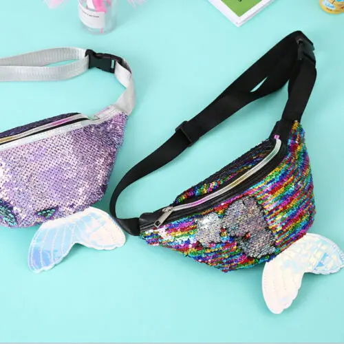 

Waist Bag Sequins Mermaid Wallet Purses Chest Pack Travelling Mobile Phone Bag
