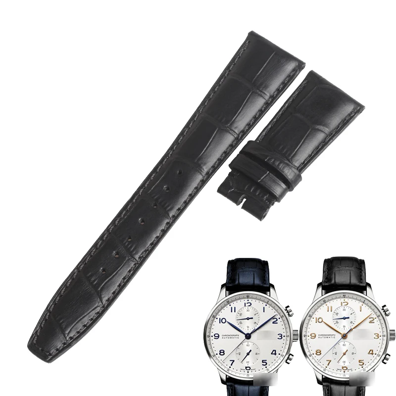 Wentula Cinturino Per Iwc Portugieser Portofino Family Cinturino In Vera Pelle Di Vitello Iw371446 Iw500107