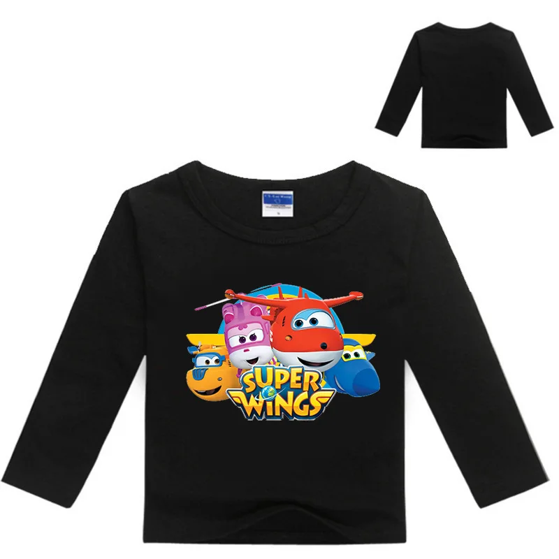 Супер Одежда с крыльями для детей от 2 до 12 лет, футболка с длинным рукавом из спандекса для мальчиков, футболка для девочек детские футболки с героями мультфильмов Nova/модный топ, dchdr467