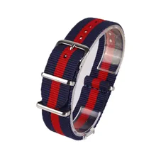 18 20 22mm Watchband Army Sports Fabric Nylon Watch band Accessories Bands Buckle Belt For 007