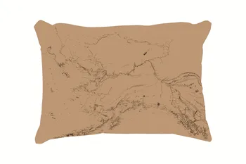 

World Map Design Customized Cotton Rectangle Throw Pillow Case Decorative Cushion Cover Pillowcase 20*30 Inch(50*76cm)
