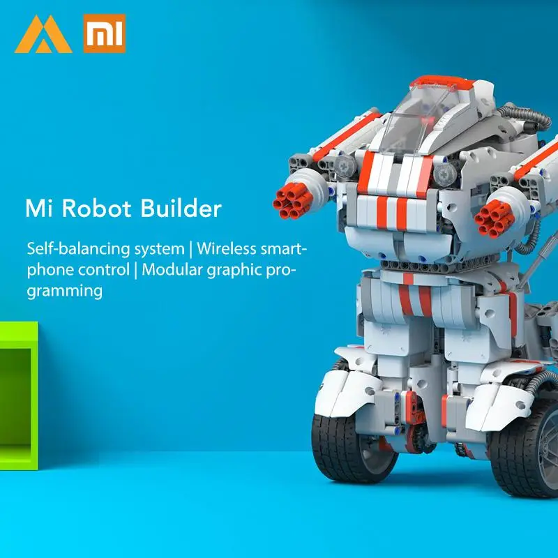  Xiaomi MITU Robot Builder DIY Building Blocks Bluetooth 4.0 Programmable Smart Track Robot Kit APP  - 32952326257