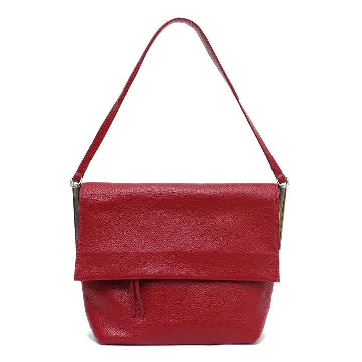 SC брендовые роскошные женские Сумки Маленькая откидная крышка натуральная кожа модная сумка на плечо для девушек из воловьей кожи Стильные качественные сумки через плечо - Цвет: RED