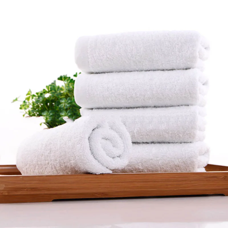 White Face Towel for Adults Cotton Polyester Hotel Bath Towels Soft