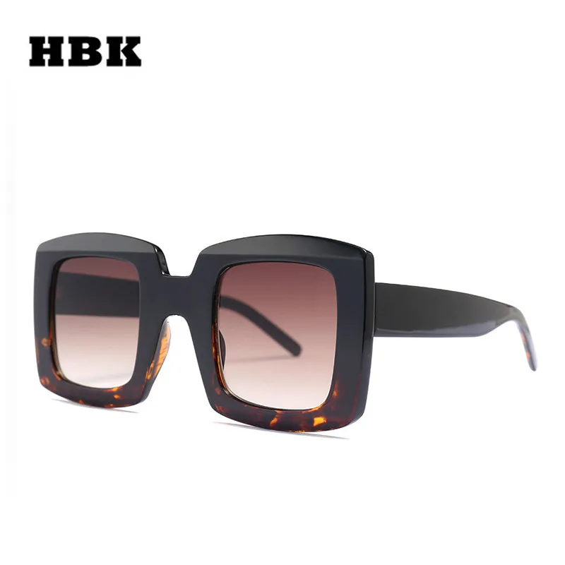 Солнцезащитные очки унисекс HBK UV400 для мужчин и женщин стильные темные в большой
