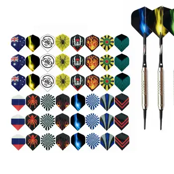 

48pcc/pack Dart Accessories Pet Flights Wear Resistance Variety of Styles Random Color