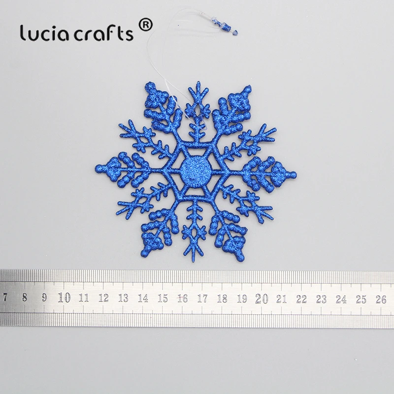 Пластиковые снежинки Lucia Crafts 2/8 шт. 12 см подвеска на рождественскую елку