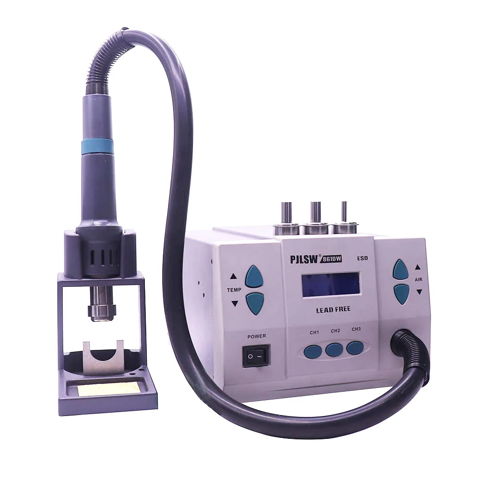 861DW lead-free hot air gun soldering station Intelligent digital display 1000W rework station For PCB chip repair