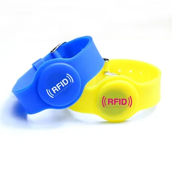 

WB05 RFID Silicone Wristband, RFID bracelet Tag for access control RFID Tag With I CODE SLIX Chip
