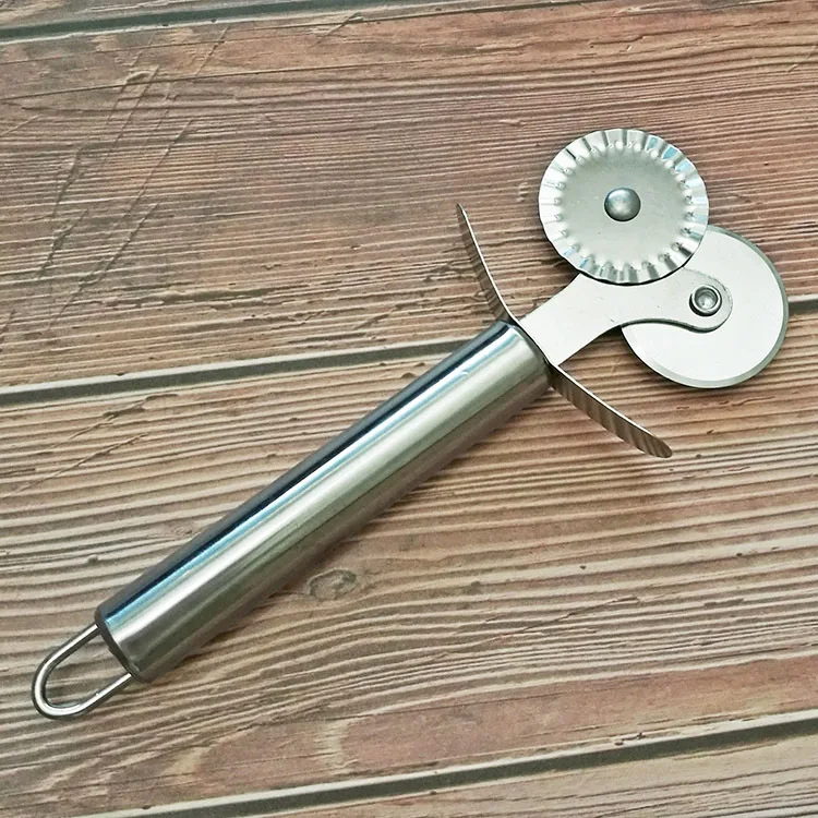 

Stainless Steel Pizza Cutter Double Roller Pizza Knife Cutter Pastry Pasta Dough Crimper Kitchen Pizza Tools slicer pan bakery