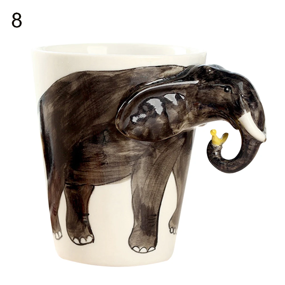 350 мл 3D Ручная роспись милое животное керамическая чашка для воды креативный Кофе Чай Кружка домашняя офисная кружка уникальный подарок
