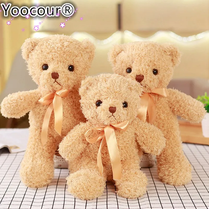 

Small 30/35cm Cute Kawaii Teddy Bear Couple Plush Toy Stuffed Animal Soft Doll Bears Stuffed Plus Wedding Gifts