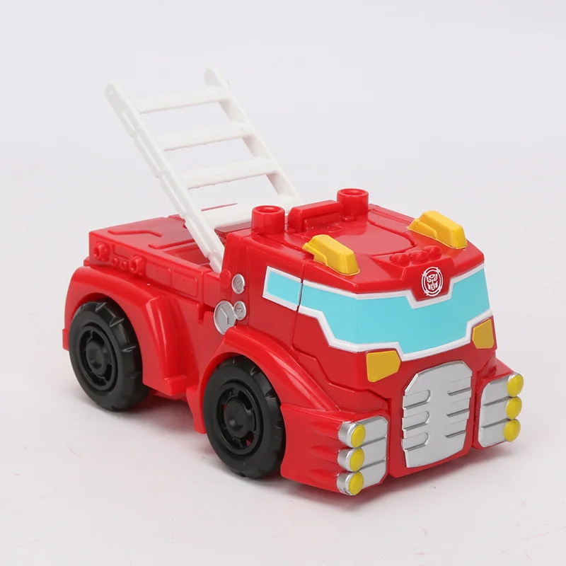 13cm Playskool Heroes Transformers Rescue Bots Energize Heatwave the Fire-Bot Hot Shot Rescan Chase The Police Bot Action Figure