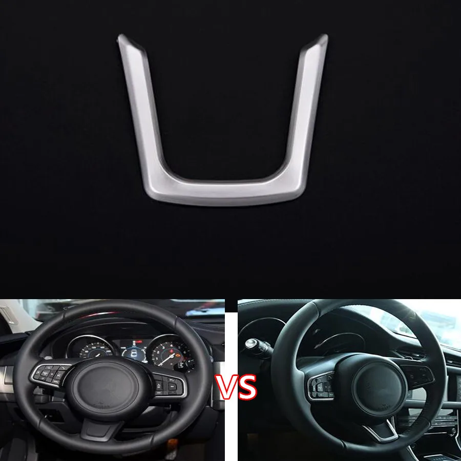 Yaquicka Fit For Jaguar Xe Xf F-Ritmo 2016 Auto Car Steering Wheel Car Trim-Styling Paillettes Copertura Autoadesivo U Tipo Di Abs