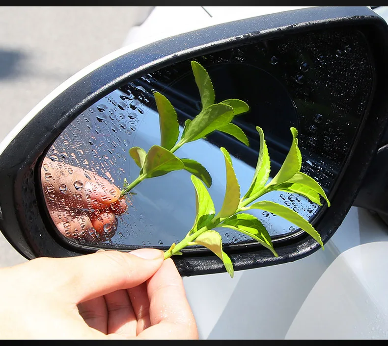 

2PCS Car Rearview Mirror Protective Film Anti Fog Window Clear Rainproof Rear View Mirror Protective Soft Film Auto Accessories