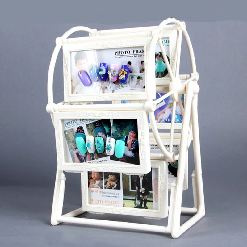 

2019 Fashion Nail Polish Rotating Windmill Display Shelf Design Color Display Board Display Card Book Chart