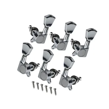 

New 6pcs Chrome Guitar String Tuning Pegs Key Tuners Machine Heads Sealed 3L3R For LP Style Guitar Parts