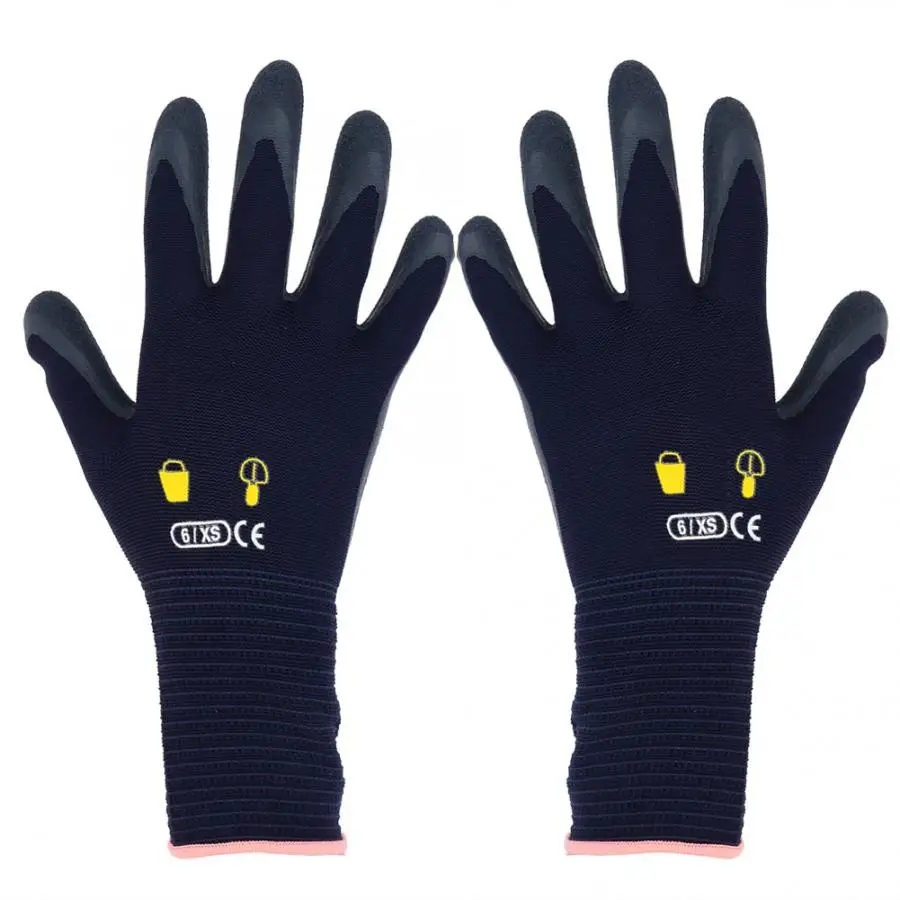 Рабочие перчатки садовые перчатки 1 пара Нескользящие износостойкие рабочие садовые перчатки для защиты от порезания рабочие перчатки безопасность - Цвет: B