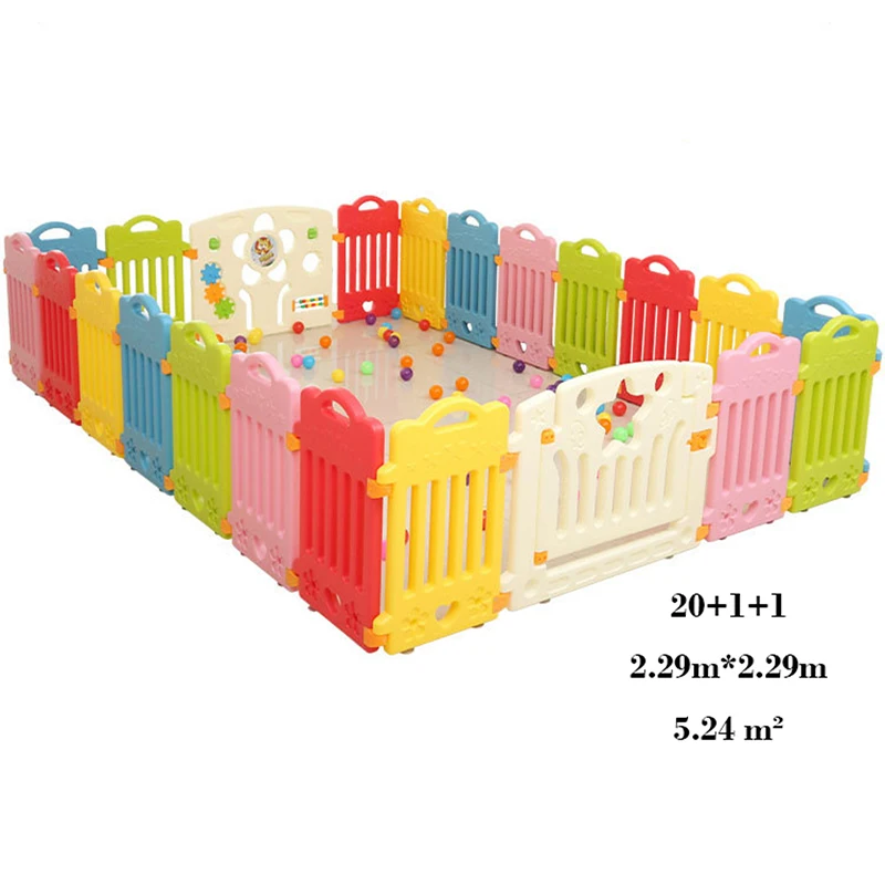 Детский манеж, детский сухой бассейн, детский пластиковый забор с игрушками, звездное снаряжение, защитный барьер, Ползунки для новорожденных, крытая игра - Цвет: 20 plus 2