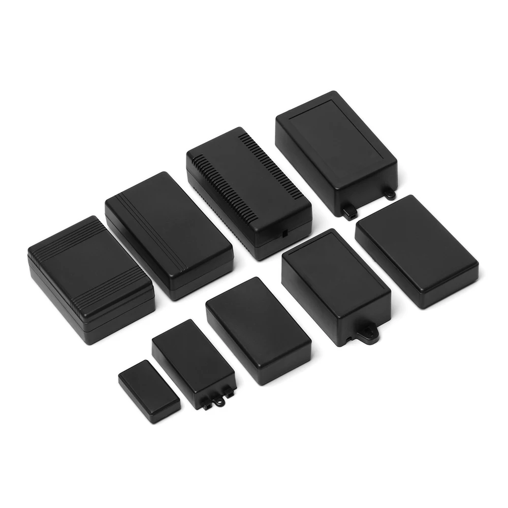 

1 Pc Plastic Waterproof Cover Black DIY Housing Instrument Case Plastic Electronic Project Box Electric Supplies High Quality