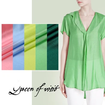 

The colorful spring high-grade natural silk habutai multicolor smooth glossy light skin smooth and comfortable breathable high-q