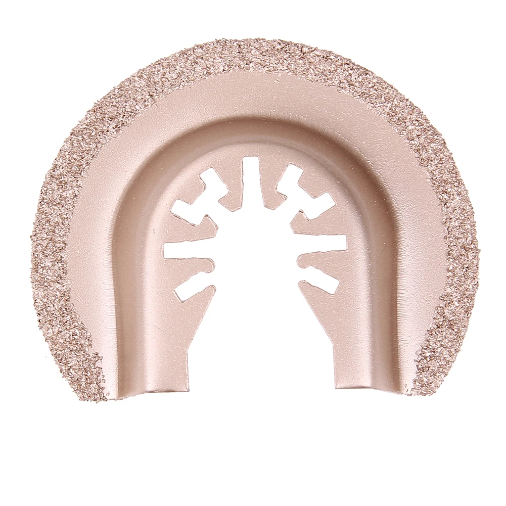 

64mm Hard Metal Half Circle Diamond Quick Release Oscillating Saw Blade DIY Tools to Remove Adhesives Stubborn