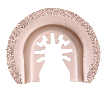 

64mm Hard Metal Half Circle Diamond Quick Release Oscillating Saw Blade DIY Tools to Remove Adhesives Stubborn circle saw