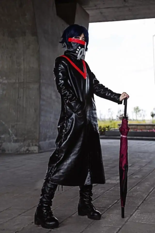 Hunter x hunter Feitan PU Cosplay Costume black coat on Aliexpress.com