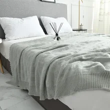 Soft Big Blankets for Beds Cotton Bedding Plaid Knitting Blanket Air Conditioning Comfy Sleeping Bed Bedspreads